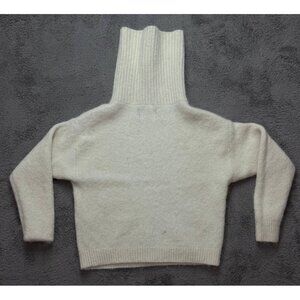 UGG Women’s Turtleneck Sweater Cream Alpaca Wool Blend Soft Cozy Large